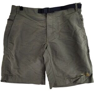 The North Face Belted Hiking Shorts Mens 34 Olive Green Gorpcore Trail Cargo